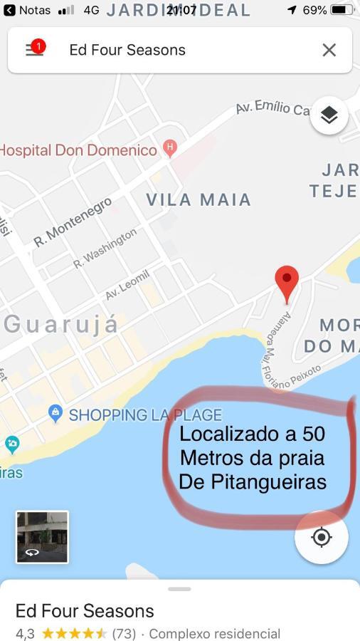 Guaruja Flat Aparthotel Eksteriør bilde